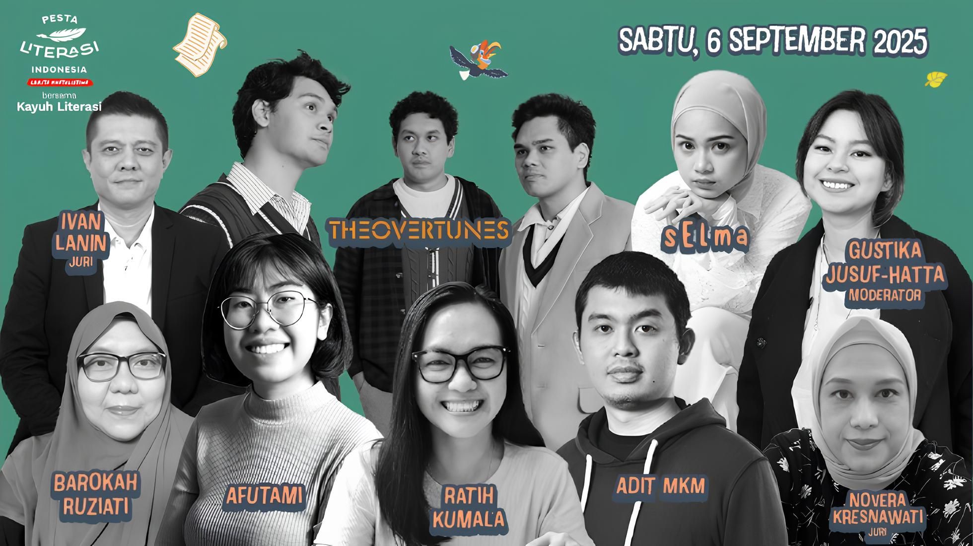 Deretan tokoh literasi, komika, dan musisi turut memeriahkan Pesta Literasi Indonesia 2025 di Bogor akhir pekan ini.