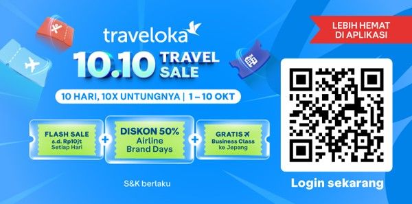 Traveloka 10.10 Travel Sale