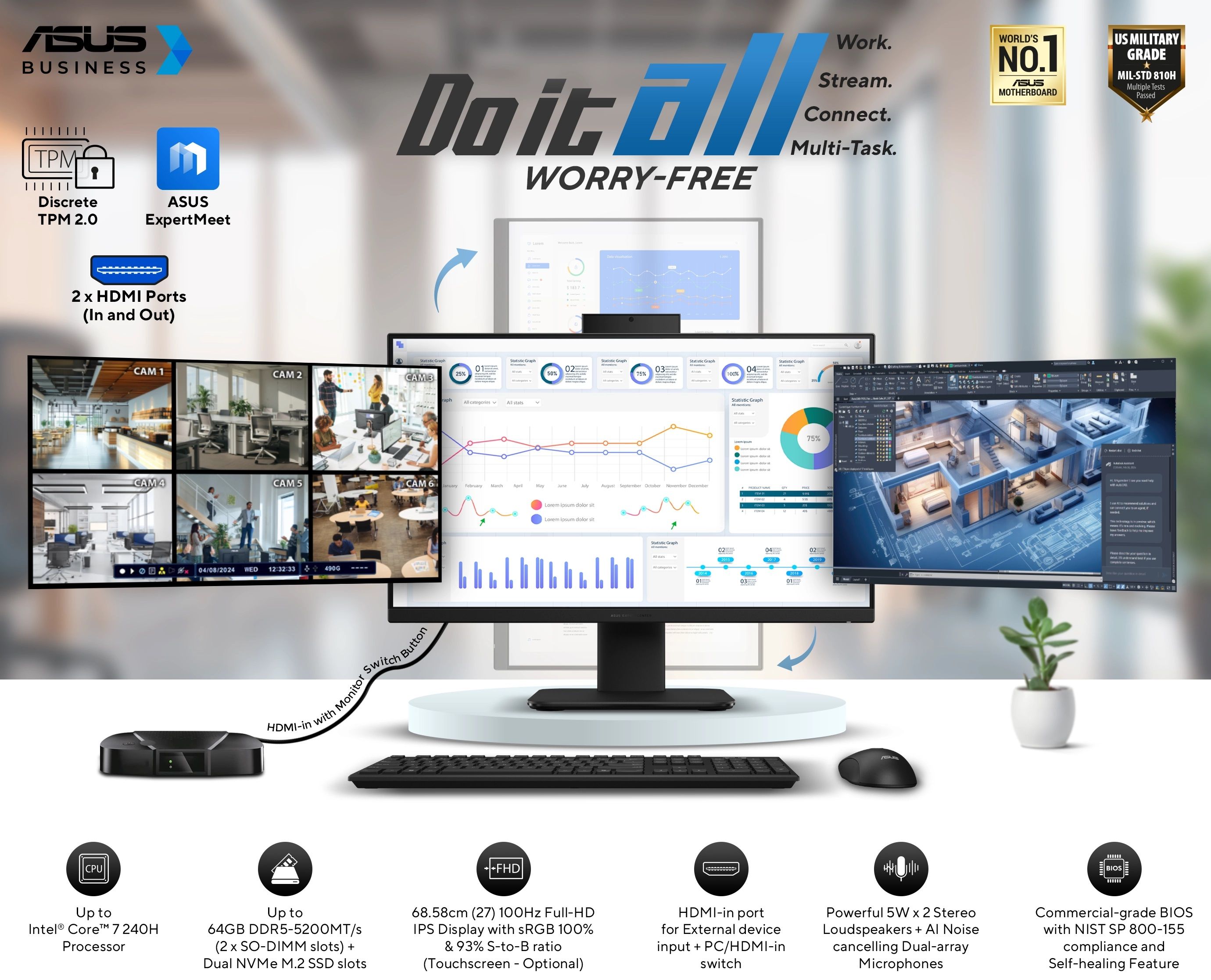 ASUS ExpertCenter P400 AiO (P470VA) 