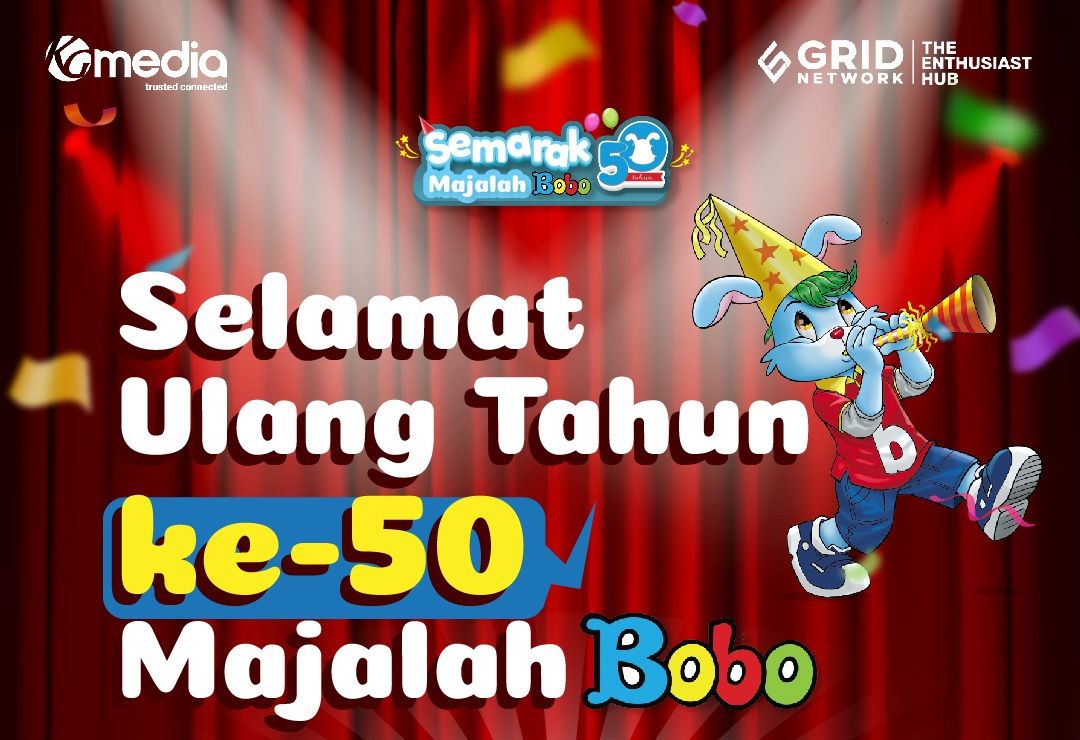 Rayakan ulang tahun ke-50 pada tanggal 14 April 2023, Majalah Bobo hadirkan rangkaian acara dan aktivitas digital untuk anak dan orang tua.