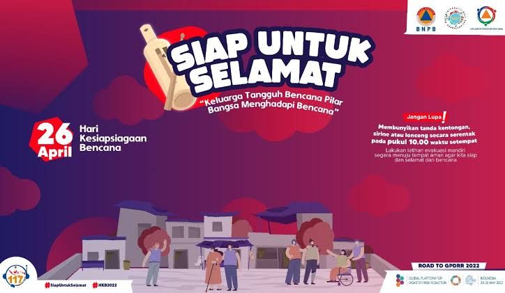 Peringati Hari Kesiapsiagaan Bencana 2022, Anies Baswedan mengajak warga DKI Jakarta untuk membunyikan tanda peringatan serentak.