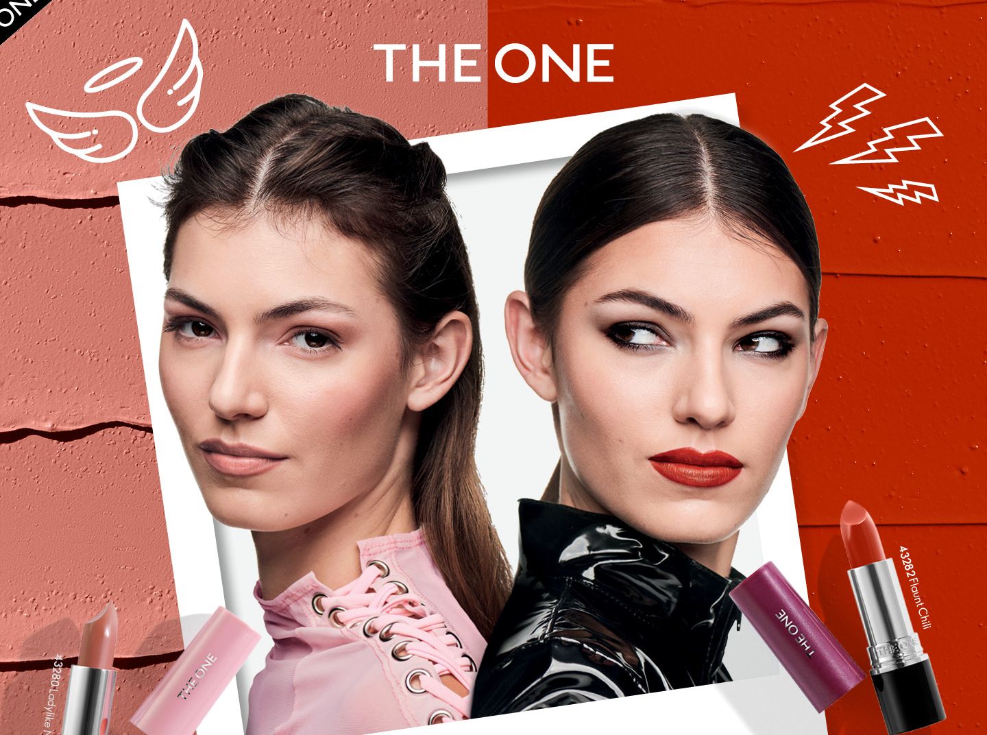 Enam pilihan warna dari  The ONE Colour Stylist Ultimate Lipstick Angels & Rebels Collection yang mampu pancarkan kepribadian serta mood perempuan