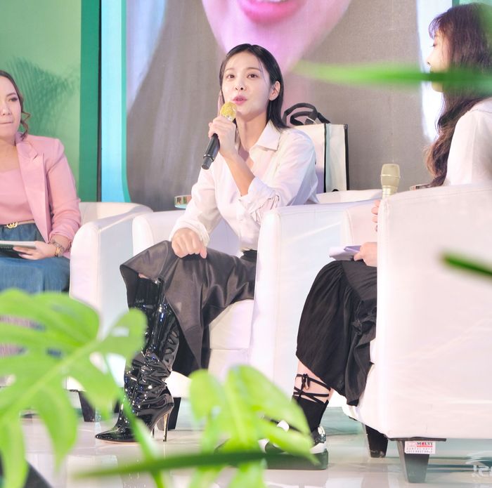 Seorina saat hadir ke acara Meet and Greet di Jakarta, Indonesia (8/7/2023).