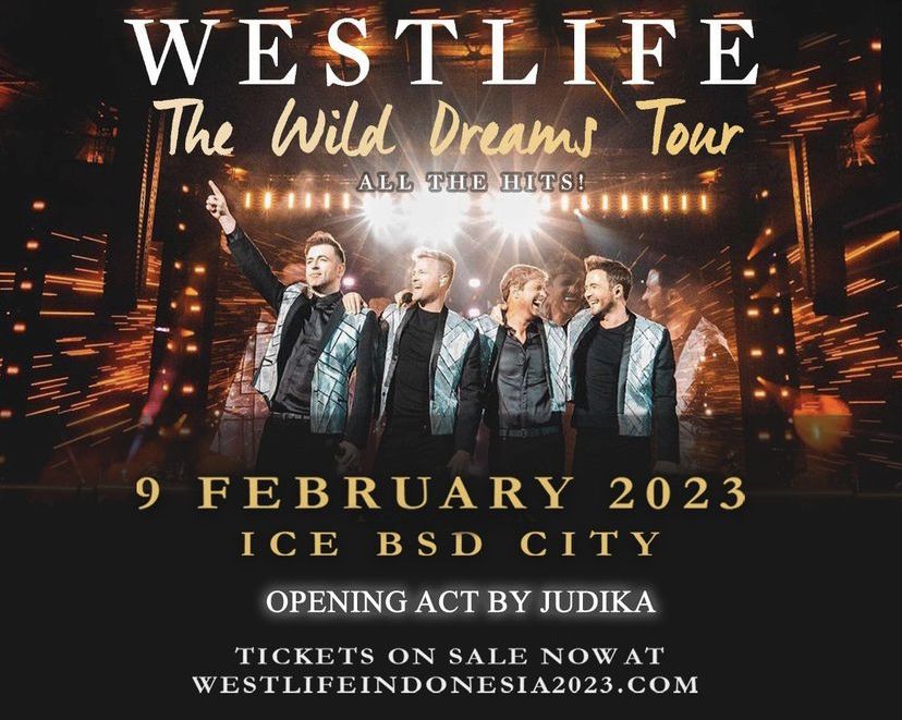 Berikut ini jadwal konser Westlife di ICE BSD dan Stadion Madya Gelora Bung Karno, Jakarta. Yuk simak selengkapnya