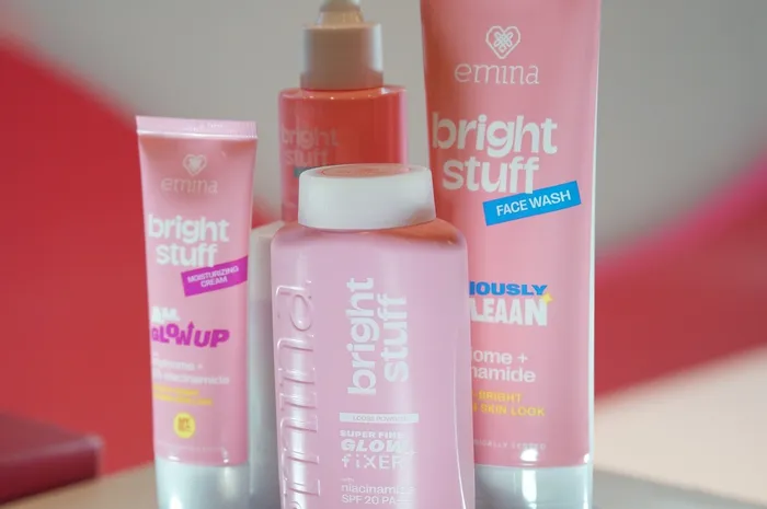 Produk Emina Bright Stuff series sebagai bentuk dukungan kepada remaja Indonesia.