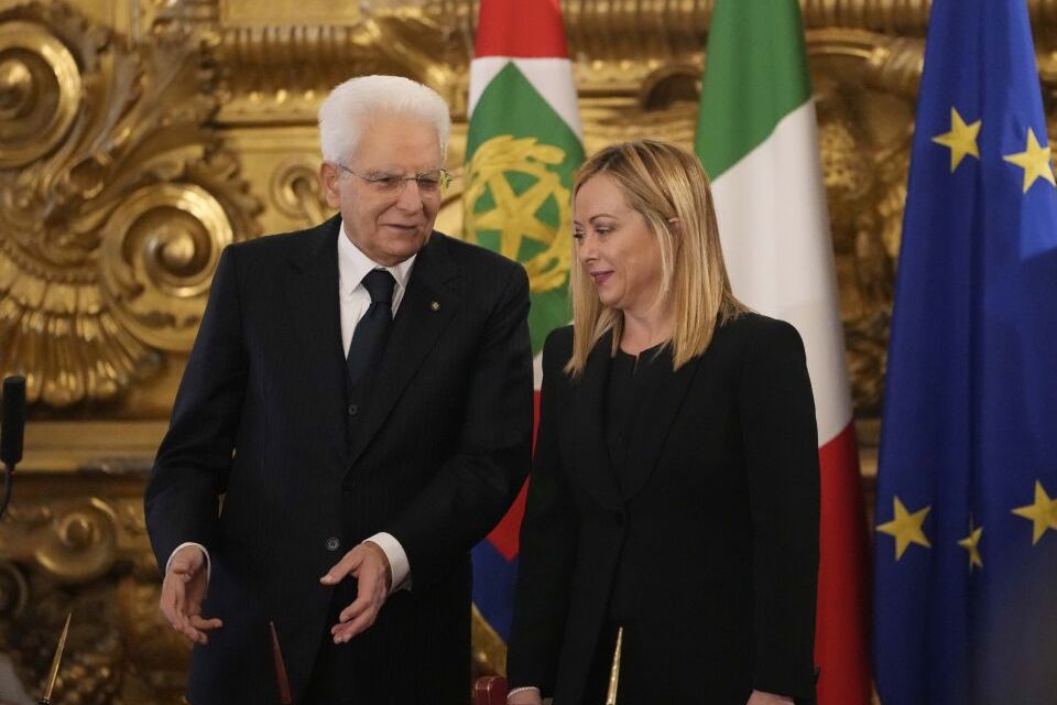 Meloni Sworn, PM Italia