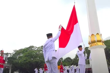 Fakta menarik upacara pengibaran Bendera Merah Putih dalam rangka HUT ke-78 RI