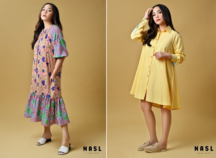 Berikut ini rekomendasi baju lebaran 2023 dari brand fesyen lokal NASL by Nagita Slavina, simak ulasannya
