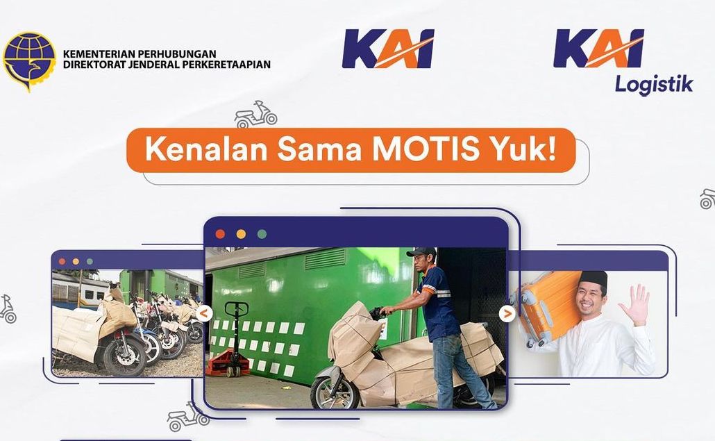 PT. Kereta Api Indonesia (KAI) telah menggelar angkutan motor gratis lewat KAI Logistics. Ini dia syarat, pendaftaran, dan rutenya.