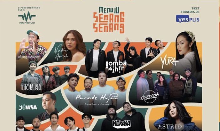Senang Senang Fest 2023 siap digelar dua hari tanggal 25 dan 26 Februari di Bogor, simak line up lengkap yang menampilkan Nadin Amizah hingga NDX AKA.
