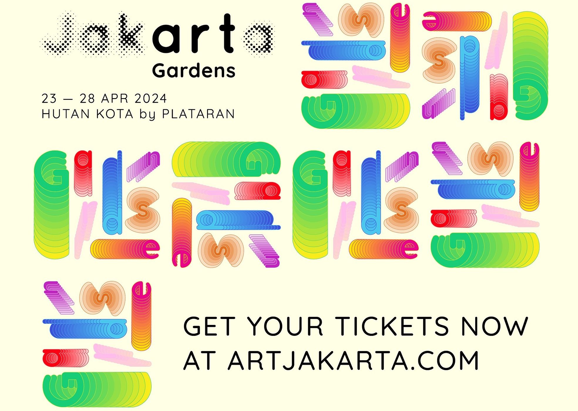 Art Jakarta Gardens akan segera digelar pada 23-28 April 2024 dan menawarkan pengalaman memukau yang memadukan keselarasan seni dan alam.