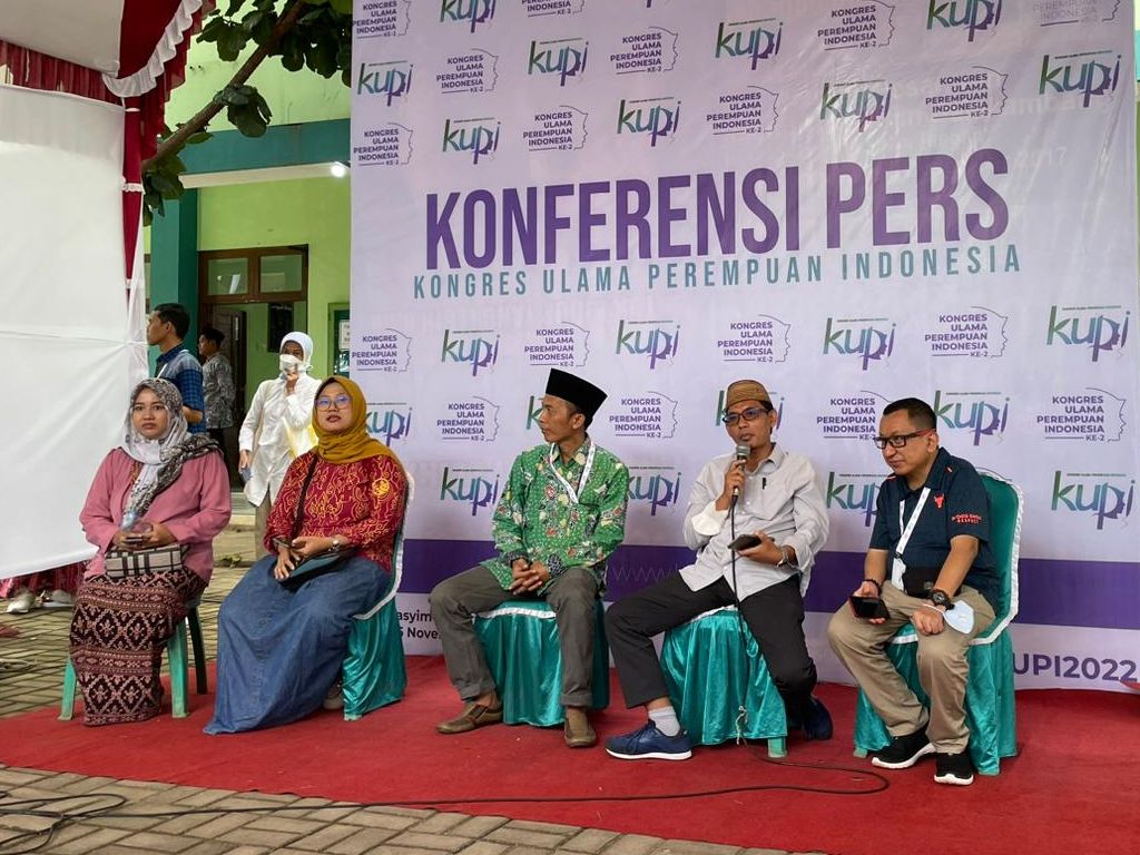 Konferensi pers hari ke-2 KUPI, para ulama perempuan Indonesia ikut berperan dalam mendorong pengesahaan RUU PPRT