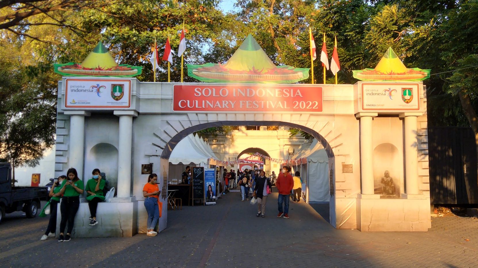 Solo Indonesia Culinary Festival 2022 di Benteng Vastenburg, Solo, Jawa Tengah, (5/8/2022).