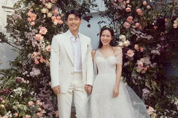 Foto Pernikahan Hyun Bin dan Son Ye Jin