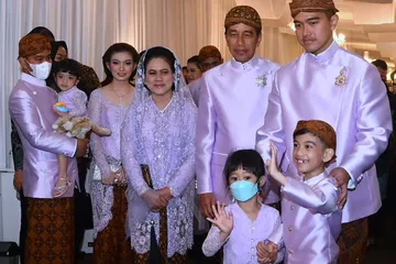 Keluarga Presiden Joko Widodo di prosesi lamaran, Jumat (9/12/2022).