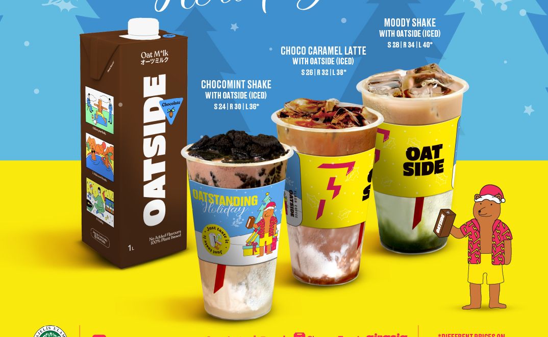 Flash Coffee berkolaborasi dengan brand susu plant-based Oatside, menciptakan menu enak dan sehat yang pas dinikmati sebagai teman liburan tahun baru.