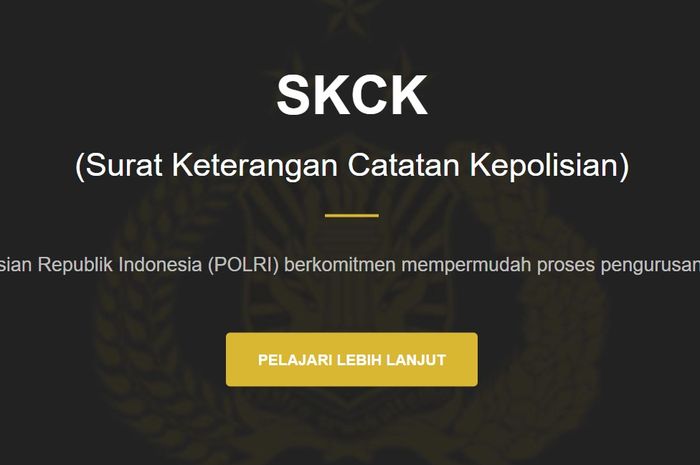 Cara Dan Syarat Membuat SKCK Online Untuk Melamar Lowongan Kerja BUMN ...