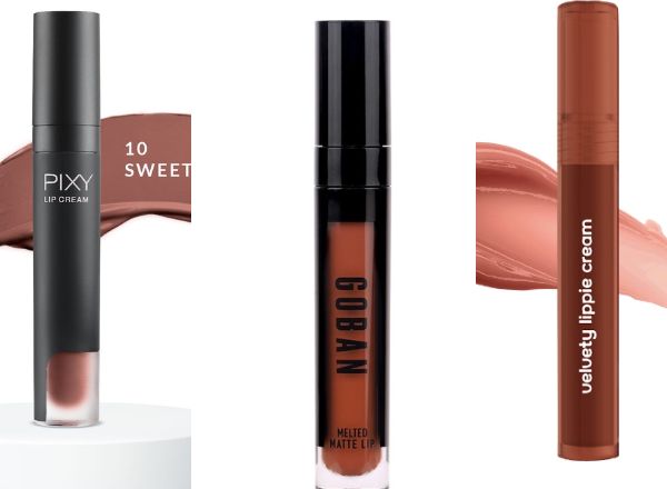 Berikut ini 5 rekomendasi lip cream cokelat untuk latte makeup, bisa dibeli di Shopee mulai Rp40 ribuan.