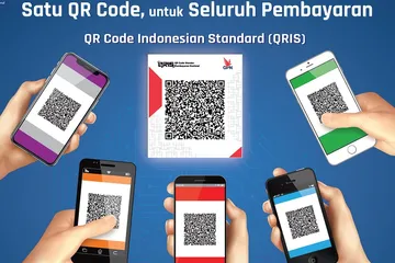 Ilustrasi transaksi pakai QRIS.