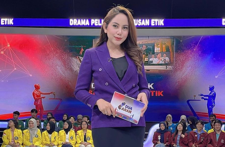 Profil Liviana Cherlisa, produser sekaligus penyiar berita Kompas TV, moderator debat calon wakil presiden (cawapres) pilihan presiden (pilpres) 2024.