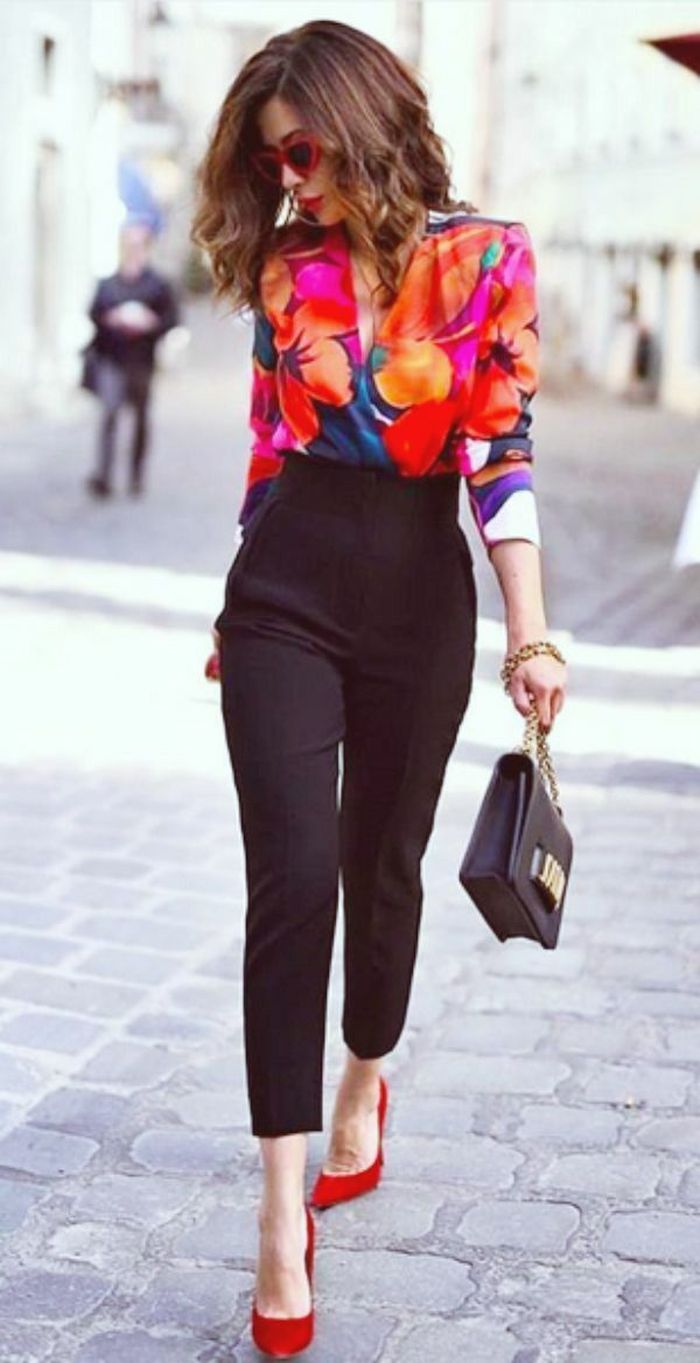 Flower print shirt