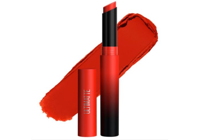 Maybelline Color Sensational Ultimatte Slim Lipstick, 299 More Scarlet.