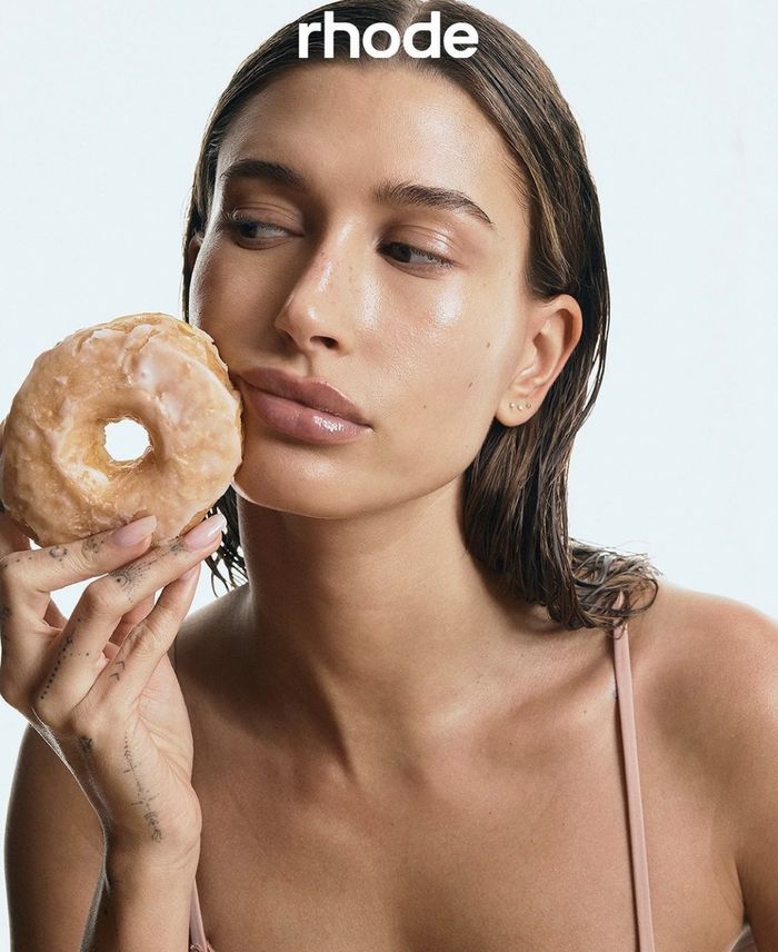 Glazed donut skin.