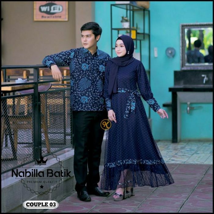 Baju kondangan couple dari Nabilla Batik.