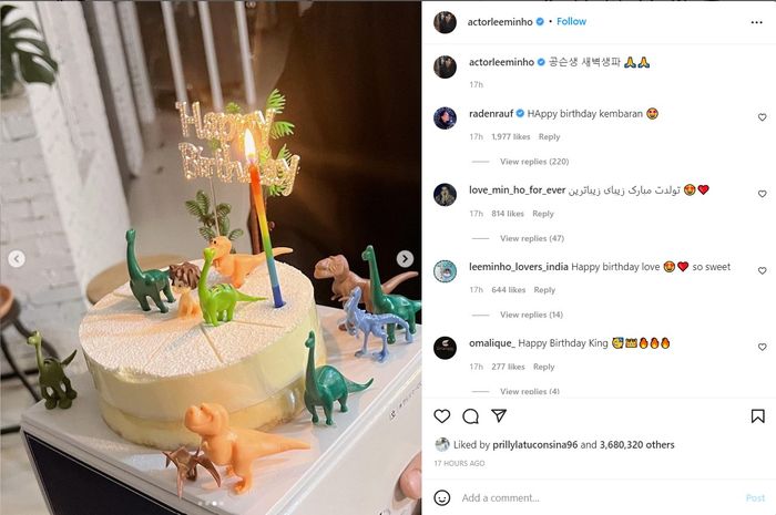 Aktor Korea Lee Min Ho Ulang Tahun, Kamar Penuh Tumpukan Kado dari Fans