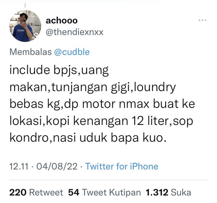 Komentar netizen tentang harga tiket Head In The Clouds