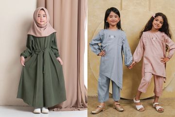 Model baju lebaran anak perempuan 2022