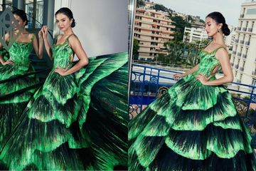 Raline Shah Hadiri Festival Film Cannes 2022, Pakai Gaun Glow in ...