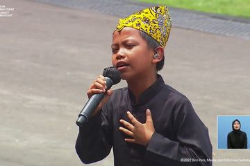 Buat Istana Merdeka Berjoget, Farel Prayoga Nyanyikan Lagu Ojo ...