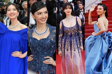 Serba Biru, Ini Kumpulan Gaya Raline Shah di Cannes Film Festival ...
