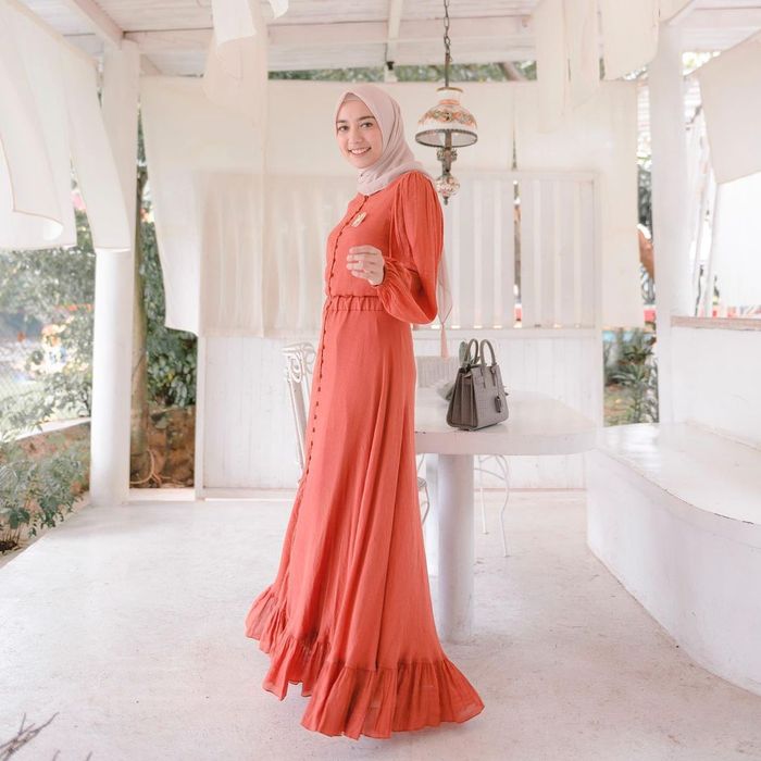 Dress Warna Terracotta 