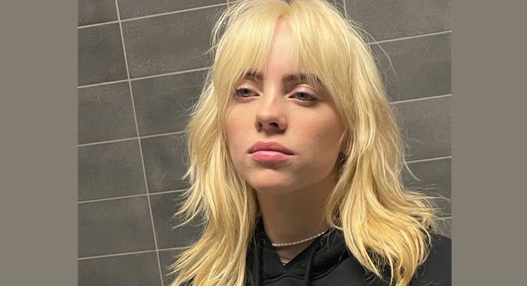 Image of Billie Eilish shag mullet